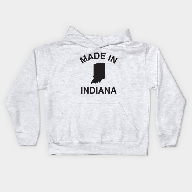 Made in Indiana Kids Hoodie by elskepress